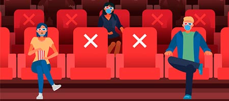 Оборот российских кинотеатров упал на 95%