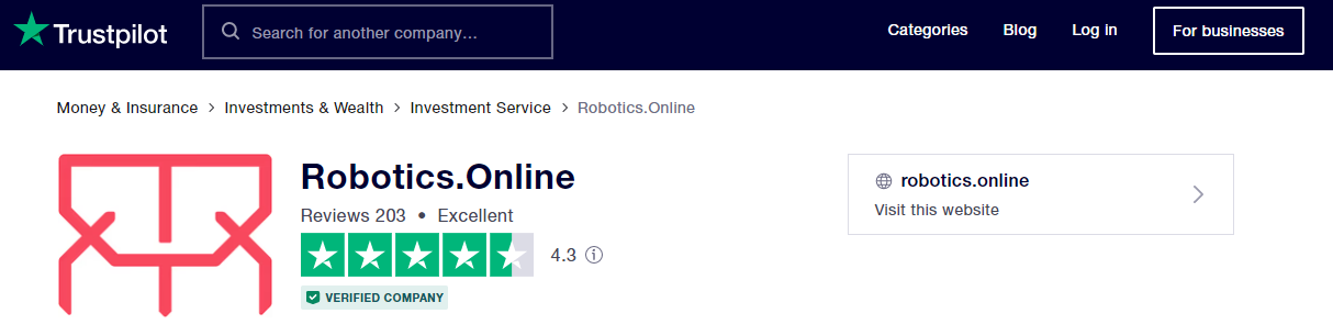 Robotics Trustpilot Review