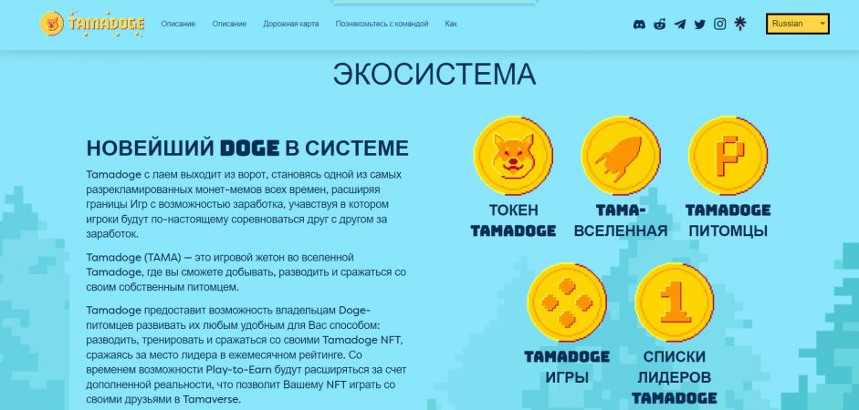 Tamadoge - новейший Dogecoin в системе