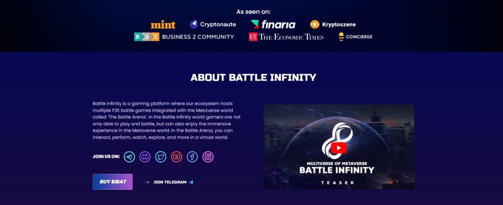 ABOUT BATTLE INFINITY