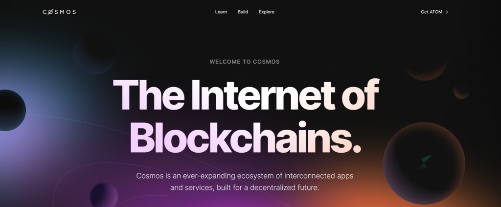 Cosmos - The Internet of Blockchains.