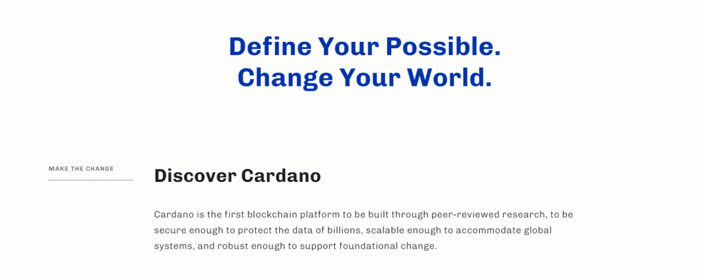 Discover Cardano