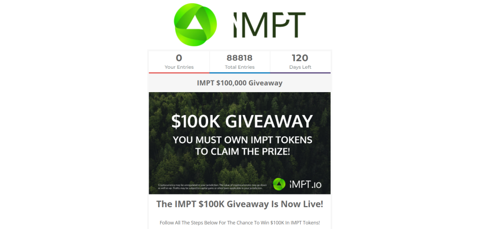 impt $100,000 giveaway