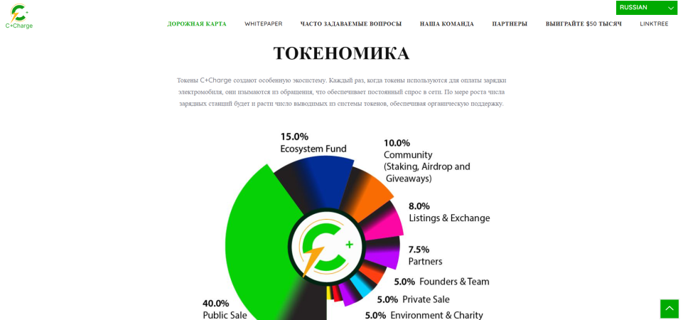 токеномика C+ Charge