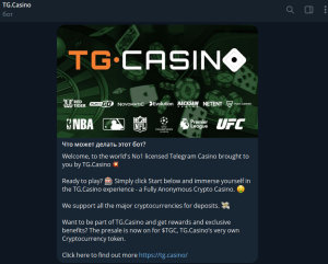 TG casino чат бот